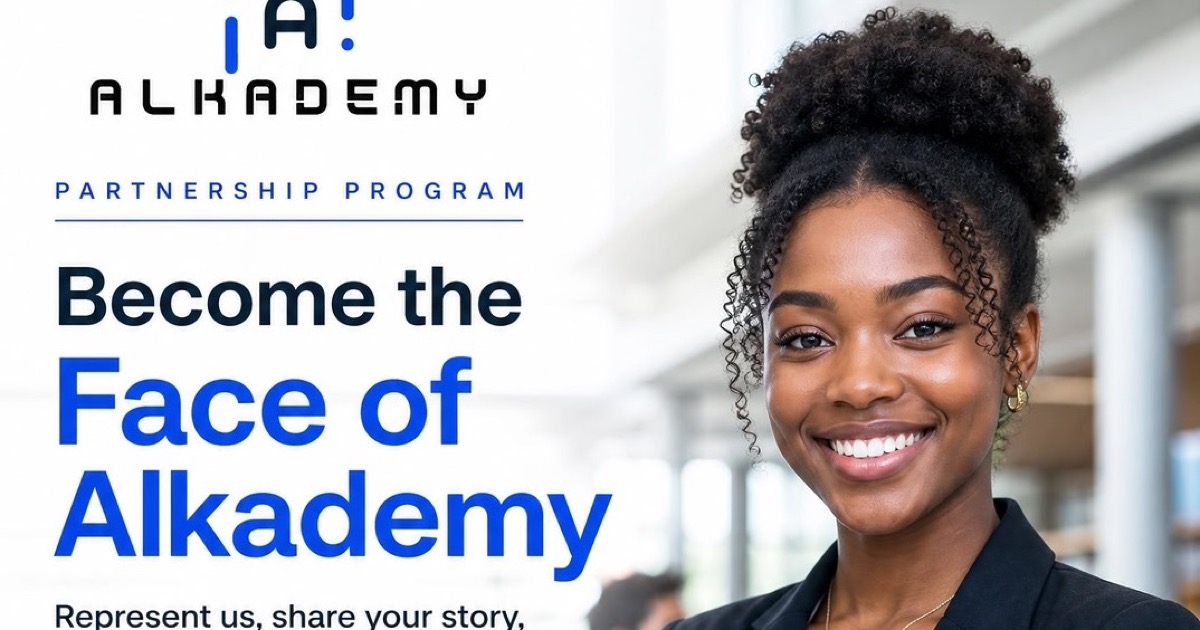 Become the Face of Alkademy — student ambassador partnership program